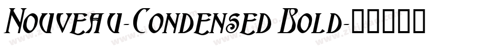 Nouveau-Condensed Bold字体转换